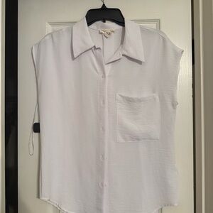 White Sleeveless Blouse